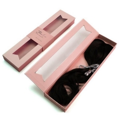 Luxury Hair Extension Packaging Box Wig Paper Gift Box With Logo