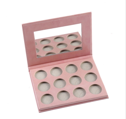 New Make Up Eyeshadow Cosmetics Custom Glitter Cardboard Private Label Eyeshadow Palette