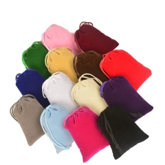 Wholesale Custom Luxury Velvet Drawstring Jewelry Pouch Bracelet Bag