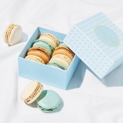 Factory Wholesale Colorful Card Paper Macaron Donut Packaging Box