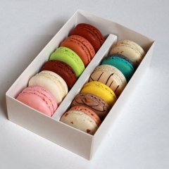 Custom Printed Food Grade Macaron Packaging Cardboard Box For Food