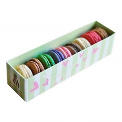 Factory Wholesale Colorful Card Paper Macaron Donut Packaging Box