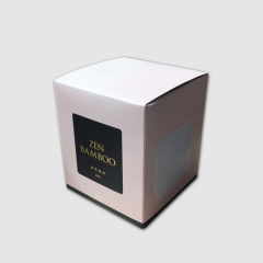 Custom Logo Gray Cardboard Luxury Candle Packaging Paper Box