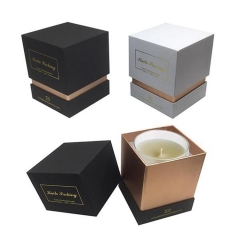 Customized Luxury Packaging Rigid Paper Round Tube Candle Box