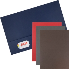 Custom Logo A3 A4 Paper Cardboard File Presentation 2 Pocket Folders With Card Slot