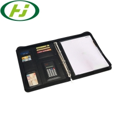 Padfolio Menu Document Business Holder A4 PU Custom Leather File Folder