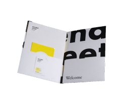 Logo Printed Cardboard Paper File Folders Sample With Pockets