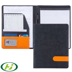 Luxury A4 Leather Notebook Cover Personalized Office Portfolio Folder