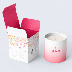 Different style Paper Packaging Luxury Candle Box With Hot Stamping