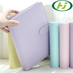 Hot Selling Wholesale Binder Leather Checkbook Covers File Folder With Zipper