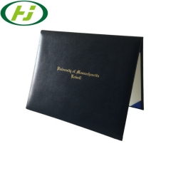 Different Colors PU Leather Certificate Cover Folder A4 Diploma Holder
