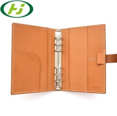 High Quality Custom PU Leather Business A4 Portfolio File Folder with Pen Holder for Office Organizer