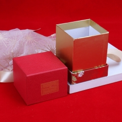 Custom Logo Gray Cardboard Luxury Candle Packaging Paper Box