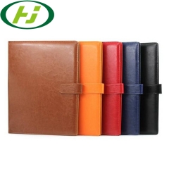 Best Quality Office Supply File Notebooks Customized PU Leather Document Holder Portfolio