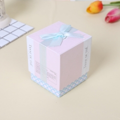 Custom Foldable Tealight Rigid Paper Candle Soap Jar Holder Folding Kraft Gift Box Flat Packing Packaging Luxury Candle Box