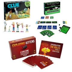 Board Game Printed Big Board Games Cards Lid And Bottom Box Game Board