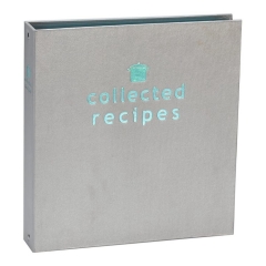 Custom Design Printed Paper Cardboard Recipe Box With 3 Ring A5 Planner Binder