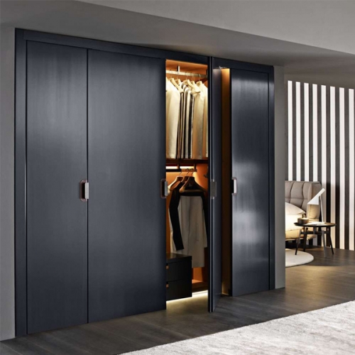 Black painted casement wardrobe