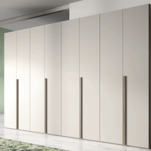 Mat lacquer painted casement wardrobe