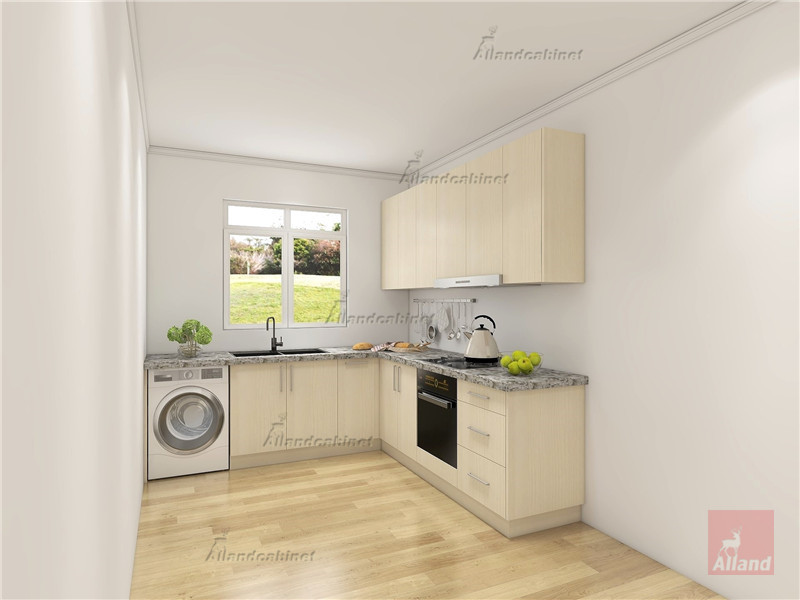 Allandcabinet minimalism design melamine kitchen cabinet