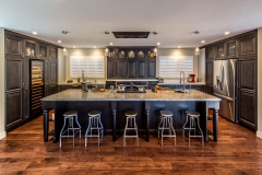 Traditional kitchen with dark stained maple wood-Allandcabinet