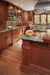 Natural timber wood traditional shaker design kitchen cabinet -Allandcabinet