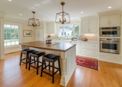 French provincial kitchen cabinets with mullion glass door accent -Allandcabinet