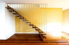 Steel plate floating staircase-Allandhousing