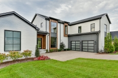 Black frame frosted glass garage door-Allandhousing