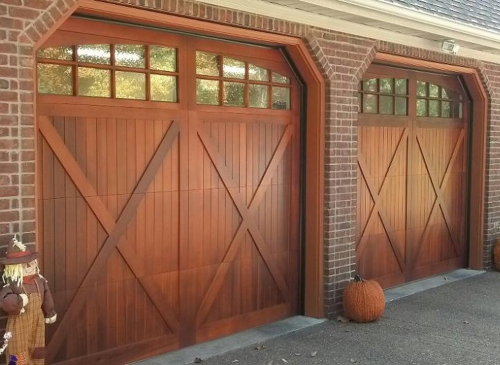 Allanddoor Wood Layover Garage Door