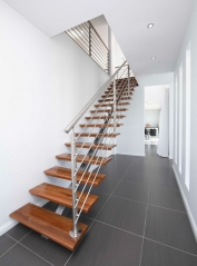 Staircase railing stainless steel rod railing for stairs design