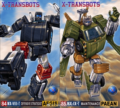X-Transbots MX-8T MX-9T Aegis & Paean 2020 reissue set of 2