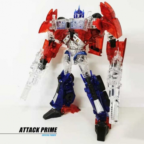 [Pre-order] APC Toys APC-001T Attack Prime TFP Optimus Prime Clear Version w/ Black Wheels