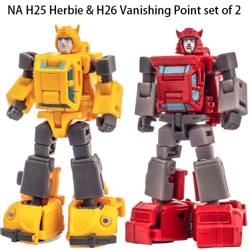 [FES] NewAge Toys NA H25 Herbie Bumblebee & H26 Vanishing Point Cliffjumper set of 2
