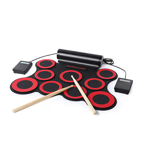 9 Pads Silicone Roll Up Drum Set