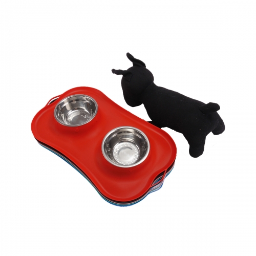 Silicone Pet bowl With Anti-Skid Mat