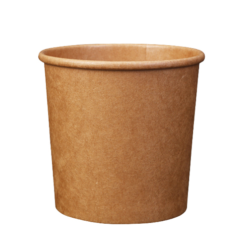 12oz Biodegradable Craft Paper Cup Bowl Waterproof Hot Soup Disposable Bowl with Lid