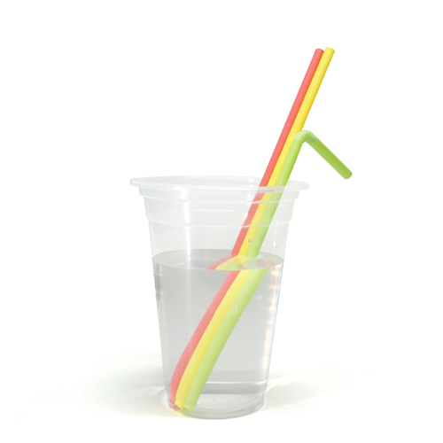 Biodegradable U-Shape Bendable PLA Straw Wholesale cheap Disposable 6mm Straw Rolls