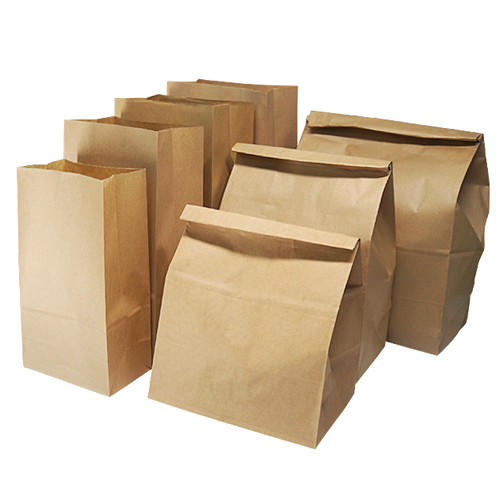 Food Grade Kraft Paper Bag Bread Packaging recycled brown paper bag with logo printed