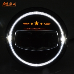 Hot Selling 7inch round 40W offroad headlight Driving Fog Lights for JK LJ CJ Harley JL tractor led work light DRL running