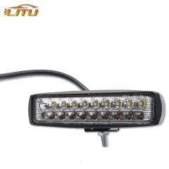 Auto modified bright LED double row with two color band base 18w easy to install headlights