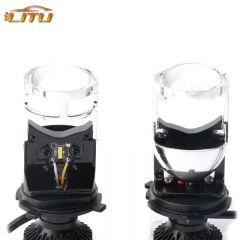 LITU Auto Lighting System 70W LED Headlight HD Lens H4 Head Lamp