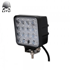 LITU 4WD 48W 4英寸方形LED驾驶灯条适用于卡车越野拖拉机
