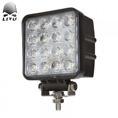 LITU 4WD 48W 4英寸方形LED驾驶灯条适用于卡车越野拖拉机