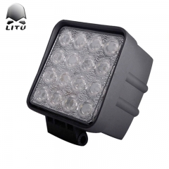 LITU 4WD 48W Square LED Driving Lights Bars 4 inch Square LED Pod Lights for Truck Offroad Tractor