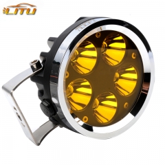 LITU 4 inch 50W Round LED Driving Lights LED Pods Lights for Offroad Truck Tractor