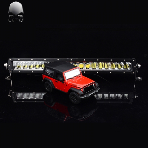 LITU 180W 21 inch LED Light Bar and Pods Combo Dual Color for Offroad Truck ATV