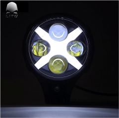LITU 7 inch 60W Offroad LED Driving Light with DRL for Truck Offroad Boat