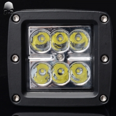 LITU 3英寸18W LED工作灯聚光，带支架，适用于越野车、卡车、摩托车等