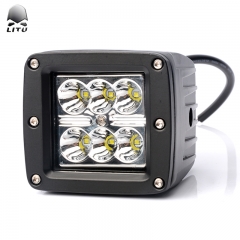 LITU 3 inch 18W LED Pods Lights with Stand LED Driving Beam Light Bar for Offroad Truck Motorcycles